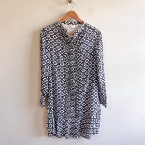 Tory Burch Geometric Button Up Dress